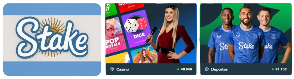 Página oficial de Stake en Argentina